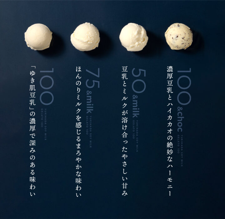 ゆき肌豆乳ジェラート