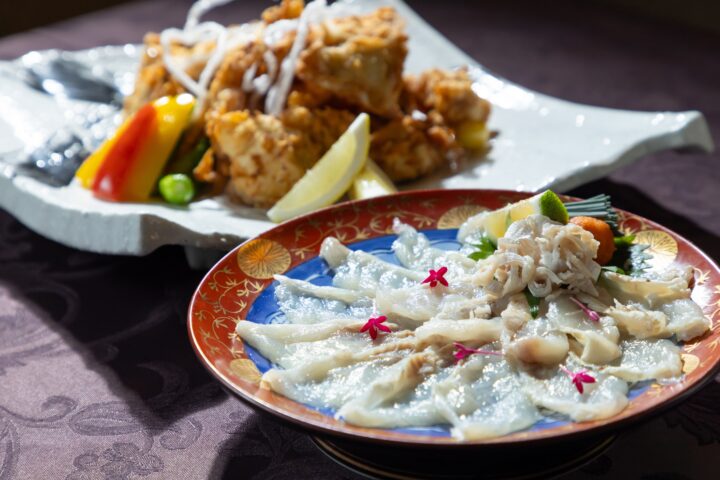 鐘崎漁港直送 天然シマフグ（刺身・唐揚げ）