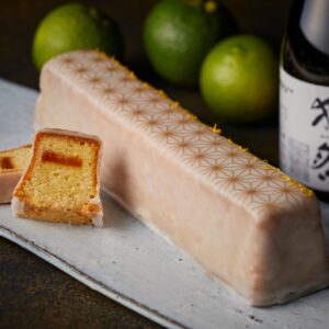 獺祭とゆずきちが織りなす ～幸せますケーク～