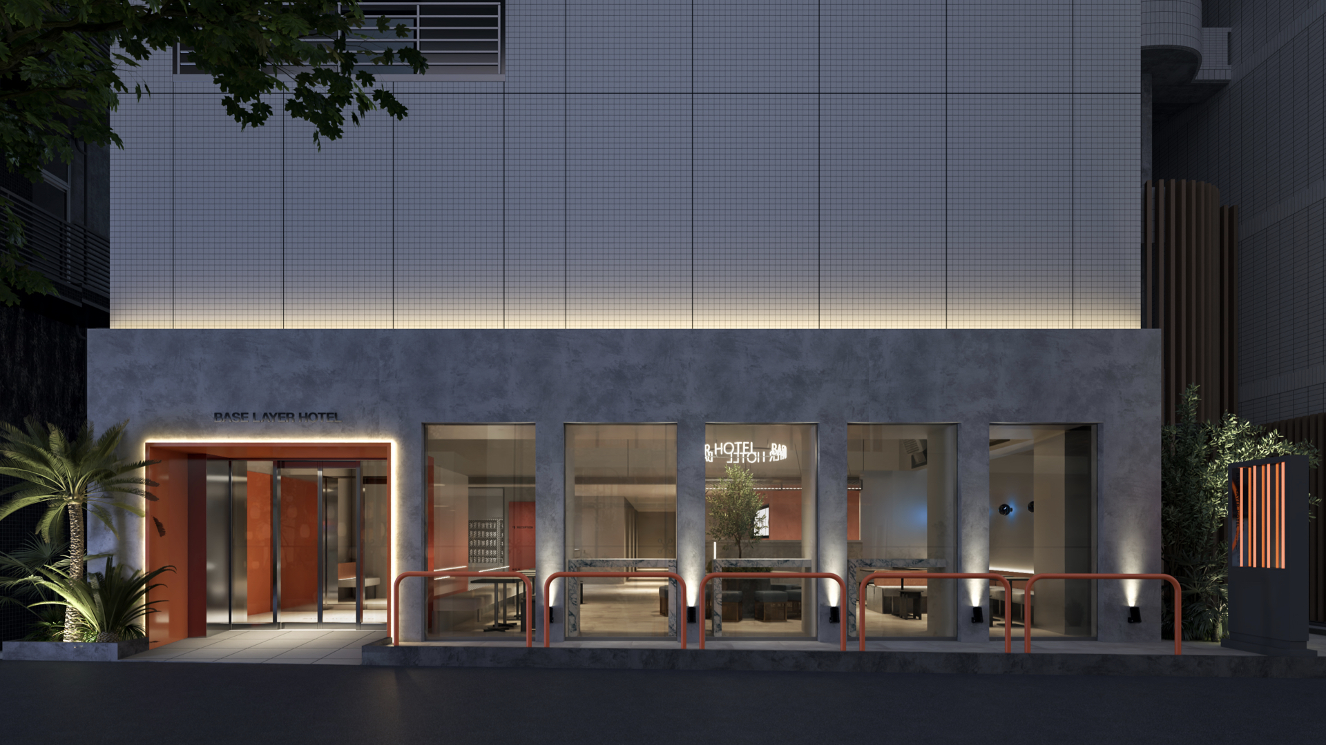 カルチャービジネスホテル「BASE LAYER HOTEL 福岡」