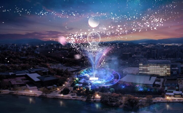 福岡|大濠公園日本庭園ナイトアート「宙 -SORA-」春限定ライトアップ “月と桜”の幻想演出 2026年3月6日〜5月10日