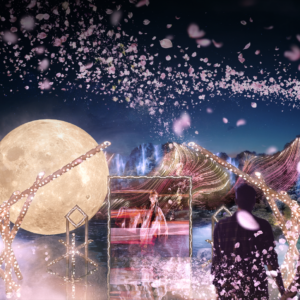 福岡｜大濠公園日本庭園ナイトアート「宙 -SORA-」春限定ライトアップ　“月と桜”の幻想演出　2026年3月6日〜5月10日