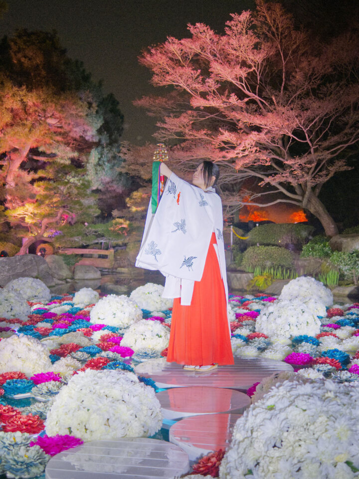 福岡｜大濠公園 日本庭園に新体験「浮花 -Fuka-」登場 花が浮かぶ幻想空間が2026年4月1日公開