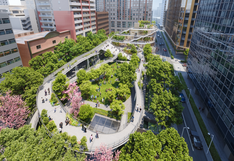 福岡｜博多駅前の新ランドマーク「明治公園」2026年8月7日開園　飲食店や都市型スパなど7店舗が出店