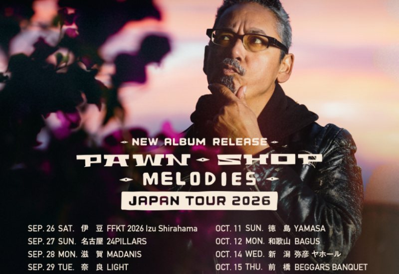 TOMMY GUERRERO NEW ALBUM RELEASE “PAWN SHOP MELODIES” JAPAN TOUR 2026